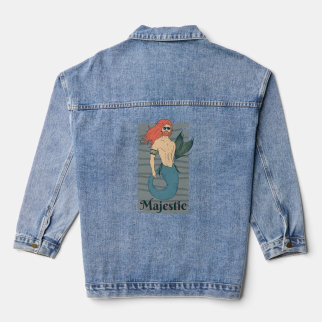 Majestic Merman Jeansjacke (Rückseite)