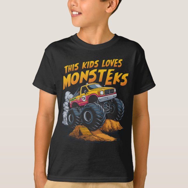 Majestic Monster Truck erobert den schmutzigen Ber T-Shirt (Vorderseite)