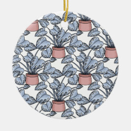 Majestic monstera keramik ornament