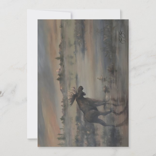 Majestic Moose Dankeskarte (Vorderseite)