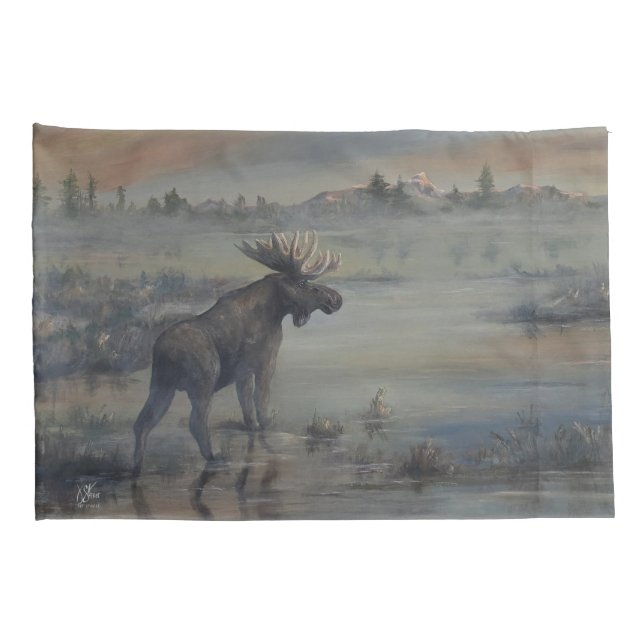 Majestic Moose Kissenbezug (Rückseite-Rechts)