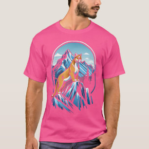 Majestic Mountain Lion Nature Inspiriert Wildnis T-Shirt