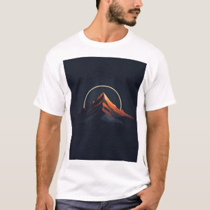 Majestic Mountain Peak gegen Star-Lit Sky T-Shirt