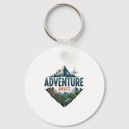 Majestic Mountain & River Adventure Art Print Schlüsselanhänger