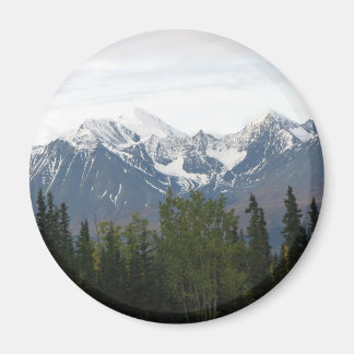 Majestic Mountains Magnificence Button Magnet