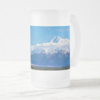 Majestic Mt McKinley Mug de bière en verre dépoli