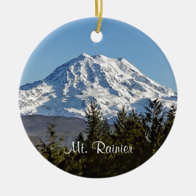 Majestic Mt Rainier Keramik Ornament (Vorne)