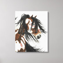 Majestic Mustangs von BiHrLe Stretched Canvas Prin