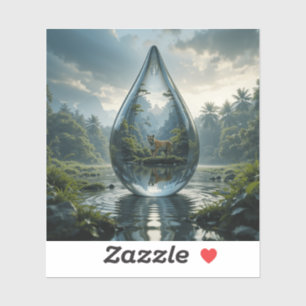 Majestic Natur: Schutz unserer Natur Aufkleber