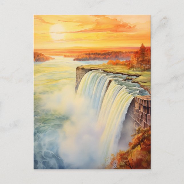 Majestic Niagara Falls #11 Postkarte (Vorderseite)
