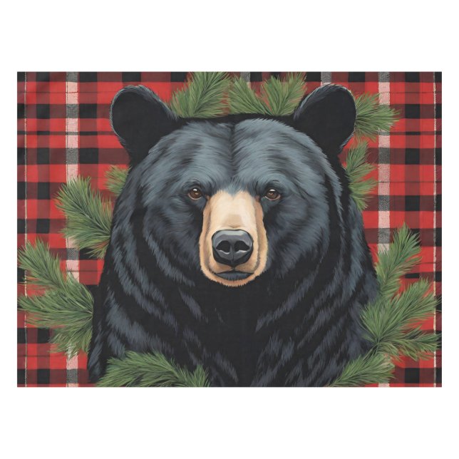 Majestic Northern Black Bar Tableclout Tischdecke (Vorderseite (Horizontal))