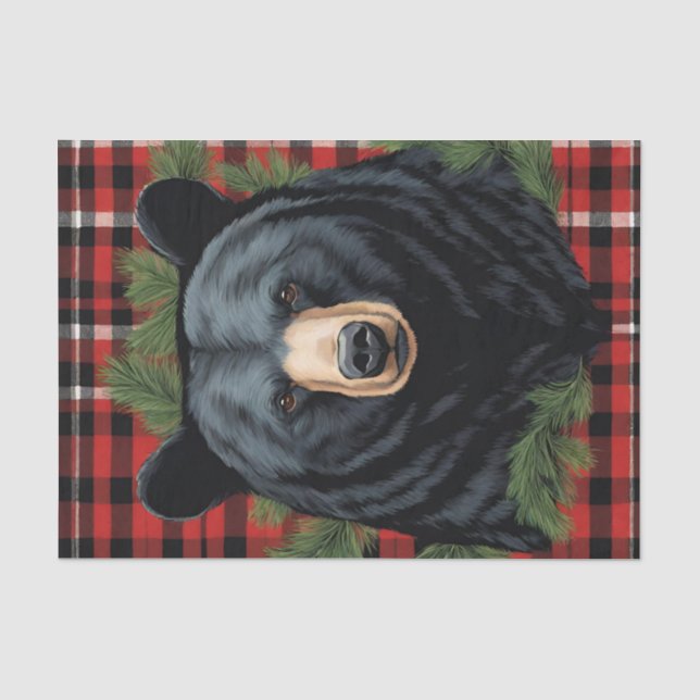 Majestic Northern Black Bar Tissue Paper Seidenpapier (Vorderseite)