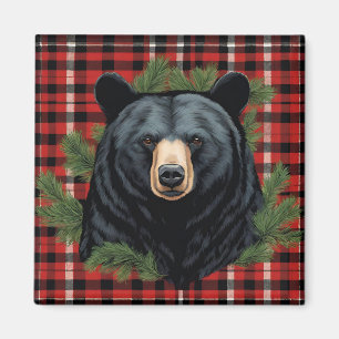 Majestic Northern Black Bear Magnet