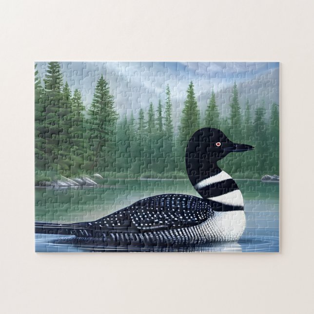 Majestic Northern Wilderness Loon (Horizontal)