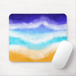 Majestic Ocean Waves Sandstrand Mousepad
