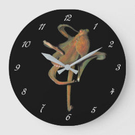 Majestic Octopus Round Wall Clock (mit Zahlen) Große Wanduhr