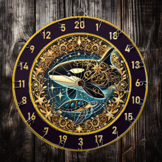 Majestic Orca Turtle Rustikale Dekoration Dartscheibe