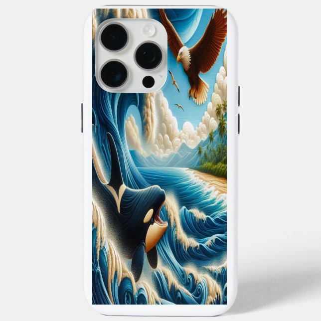 Majestic Orca und Eagle Dance Case-Mate iPhone Hülle (Rückseite)