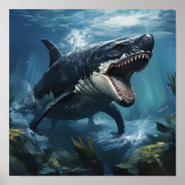 Majestic Orca und Fierce Crocodile Poster (Vorne)
