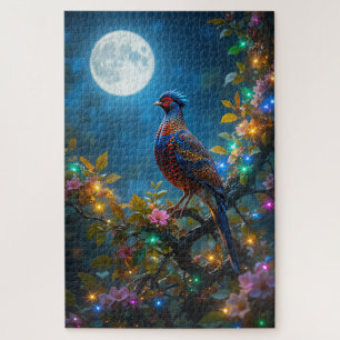 Majestic Partridge in einem Birnenbaum