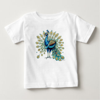 Majestic Peacock Baby T-shirt