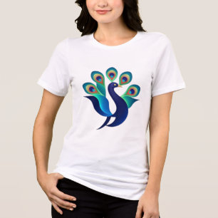 Majestic Peacock - Farben des eleganten T-Shirts