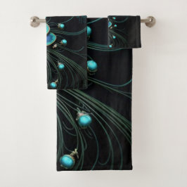 Majestic Peacock Feather|Bath Towel Set