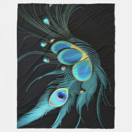 Majestic Peacock - Grosses Fleece Blanket