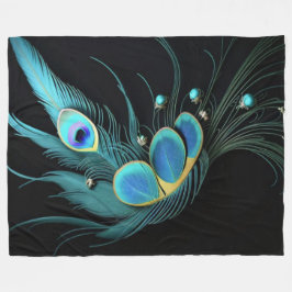 Majestic Peacock - Grosses Fleece Blanket