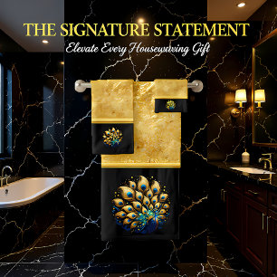 Majestic Peacocks Tanz Badhandtuch Set