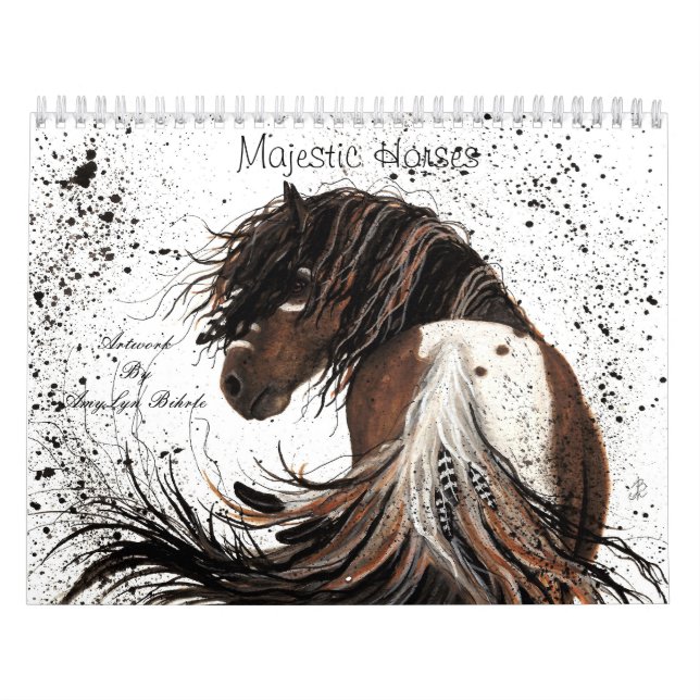 Majestic Pferde Kunst, Dichtung und Musik Kalender (Titelbild)