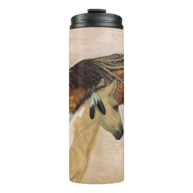 Majestic Pferde von Bihrle Thermosbecher (Vorderseite)