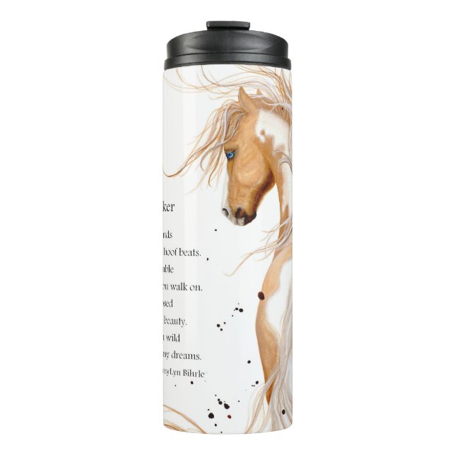 Majestic Pferde von Bihrle Thermosbecher (Vorderseite)