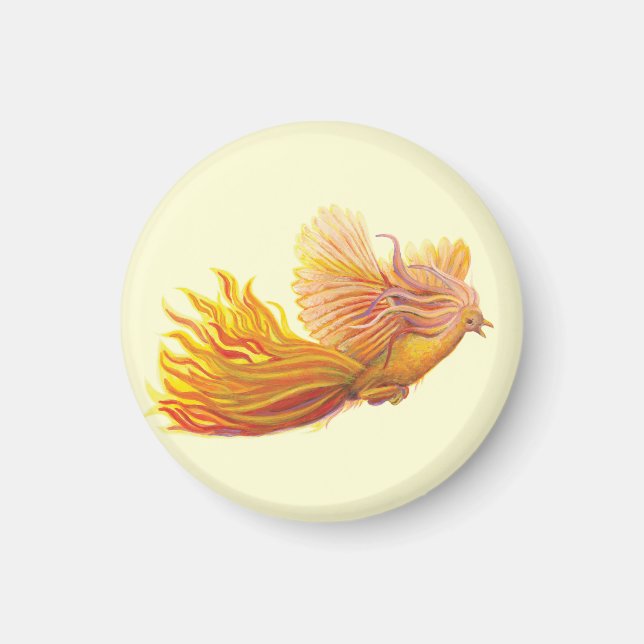 Majestic Phoenix Bird Magnet (Vorne)