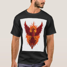 Majestic Phoenix Flammendesign | Bold Vector Art