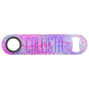 Majestic Pink Lila Nebel Galaxy Glitzer Speed Flaschenöffner