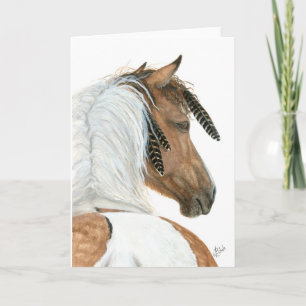 Majestic Pinto Horse par BiHrLe Carte de voeux