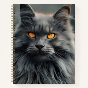 Majestic Portrait Design für lange Haare Notizbuch