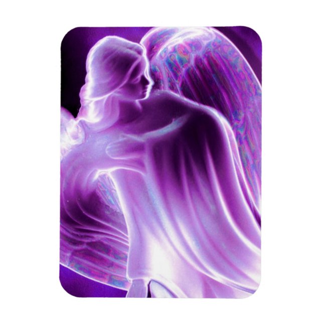 Majestic Purple Angel Magnet (Vertical)