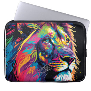 Majestic Rainbow Lion Laptopschutzhülle