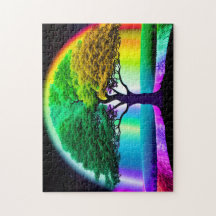 Majestic Rainbow Tree of Life Nature's Wonder