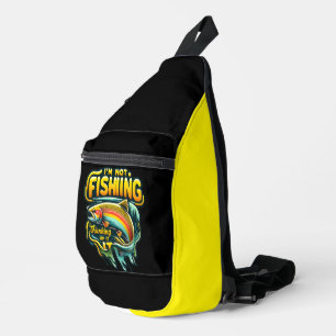 Majestic Rainbow Trout Leaping at Dawn in a Serene Crossbody Bag