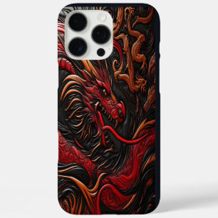 Majestic Red Dragon Design iPhone 16 Pro Max Hülle