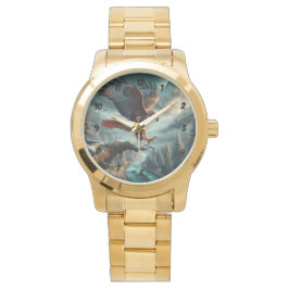 Majestic Red-Tail Hawk Soaring Armbanduhr