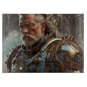 Majestic Regal Steampunk King Glass Chopping Board Schneidebrett