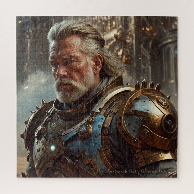 Majestic Regal Steampunk King Puzzle (Vertical)