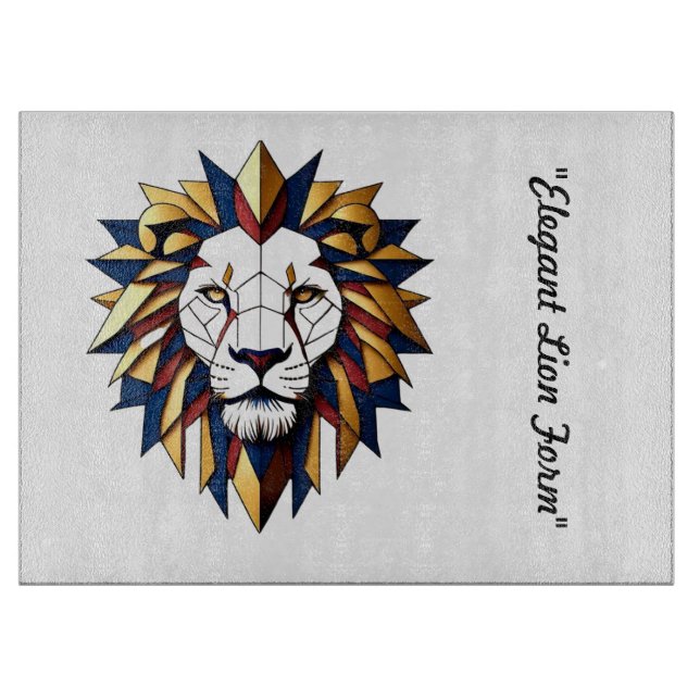 "Majestic Roar" Schneidebrett (Vorderseite)