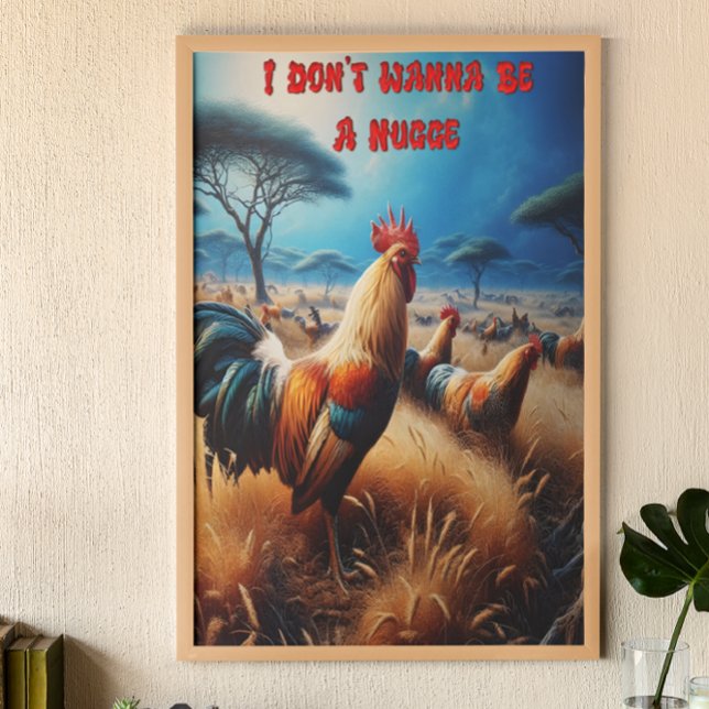 Majestic Rooster Amidt Verdant Grassland Poster (Von Creator hochgeladen)