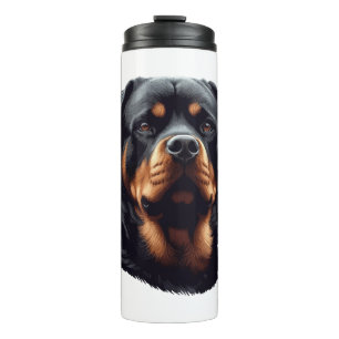 Majestic Rottweiler Dog Art Thermosbecher