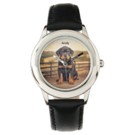Majestic Rottweiler Kid's Personalisiert Armbanduhr